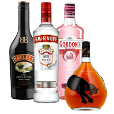 Baileys, Gordon's, Smirnoff of Meukow